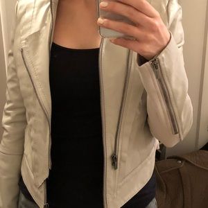 Taupe BCBG Leather Jacket